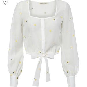 NWT The East Order Emilia Floral Top size XS